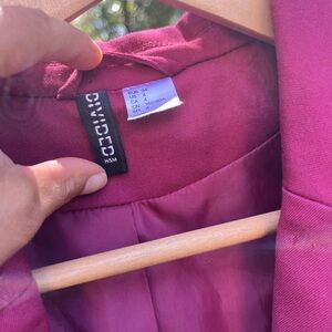 H&M Divided Fuchsia Blazer